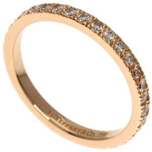 TIFFANY & CO. Novo Full Circle Diamond Ring 18K Pink Gold Size 4.5